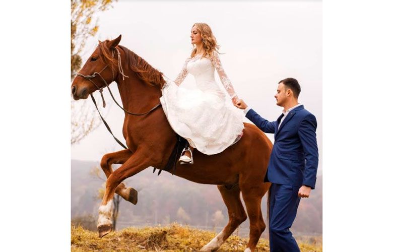 Свадебные фотосессии на лошадях