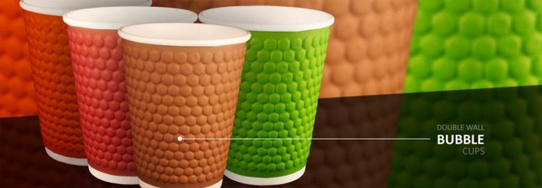GREEN CUP EMBOSSED BUBBLE Двойная стенка 