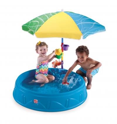 Детский бассейн с зонтиком Play&Shade