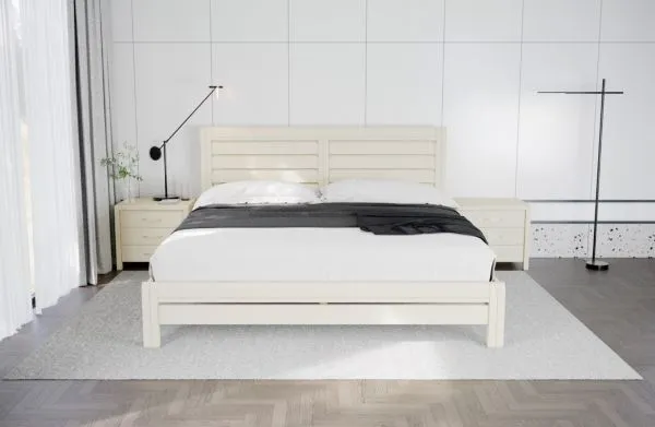 Двуспальная кровать Эйдин ТМ Munger в цвете слоновая кость